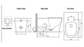 SUPERCARE Rimless In-wall Toilet Suite